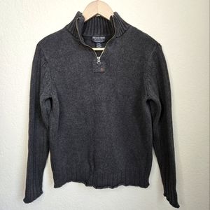 Women's Knit Gray Sweater - Ralph Lauren Blue Label - SIZE MEDIUM